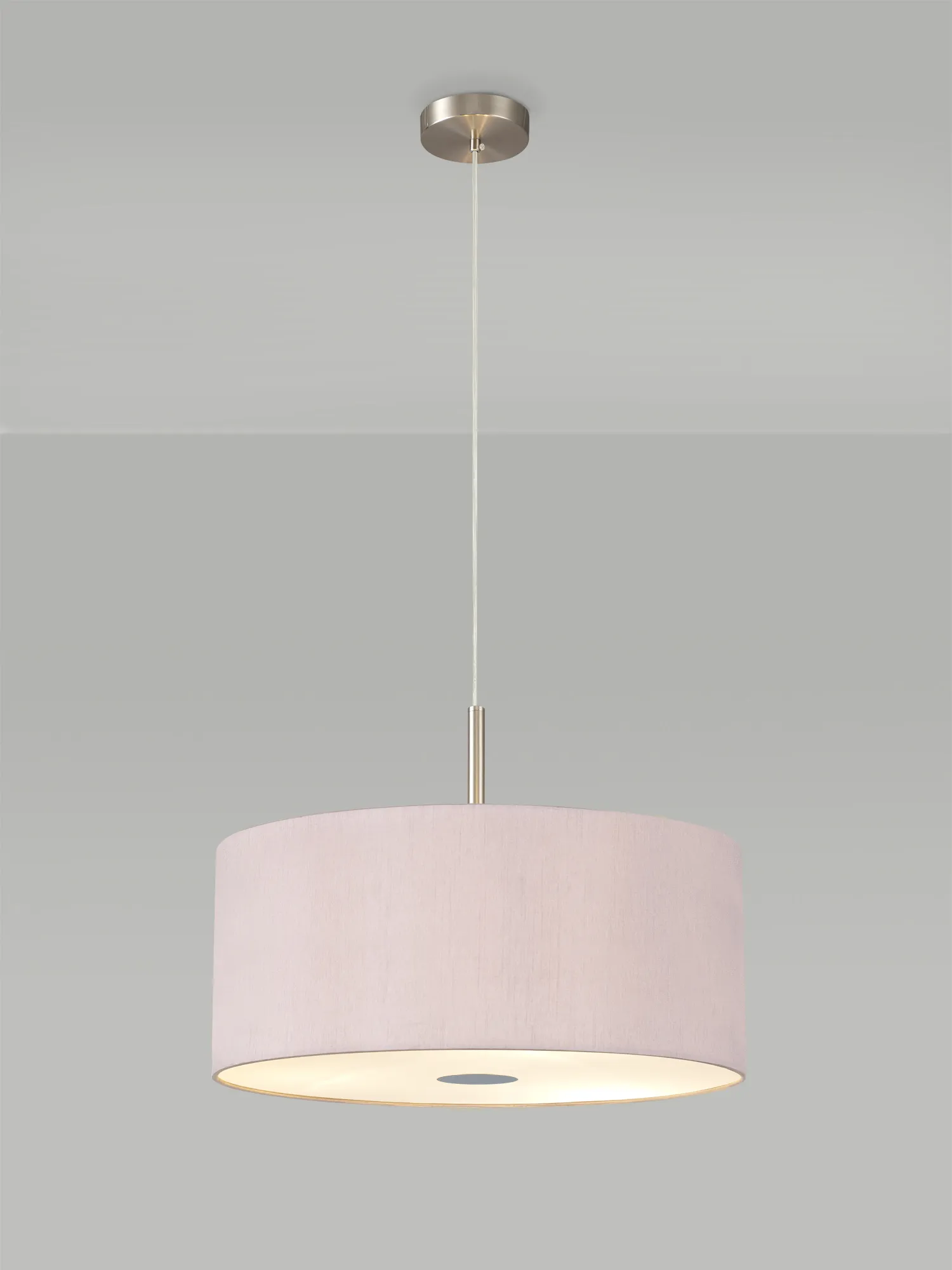 Baymont 50cm 3 Light Pendant Satin Nickel, Taupe/Halo Gold, Frosted Diffuser DK0449  Deco Baymont SN TA